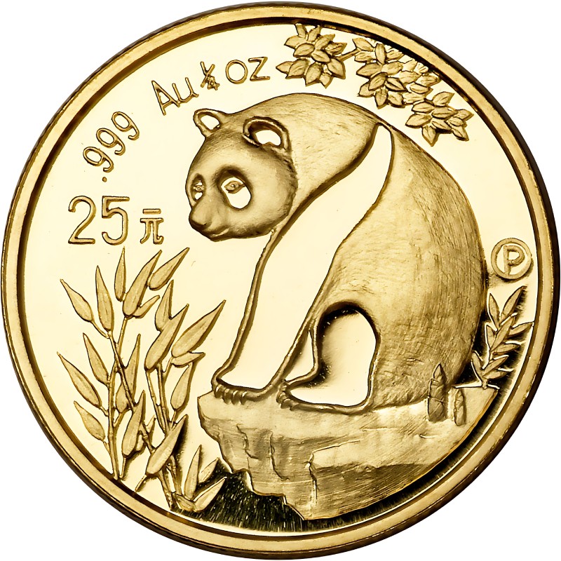 Золотая монета Китая 