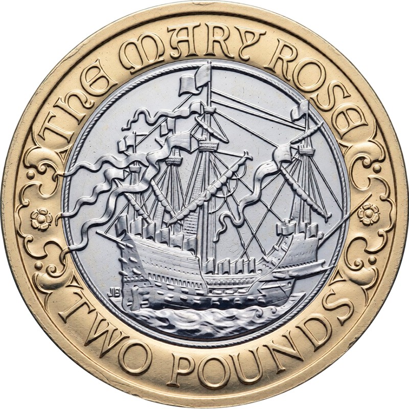 Серебряная монета Великобритании 