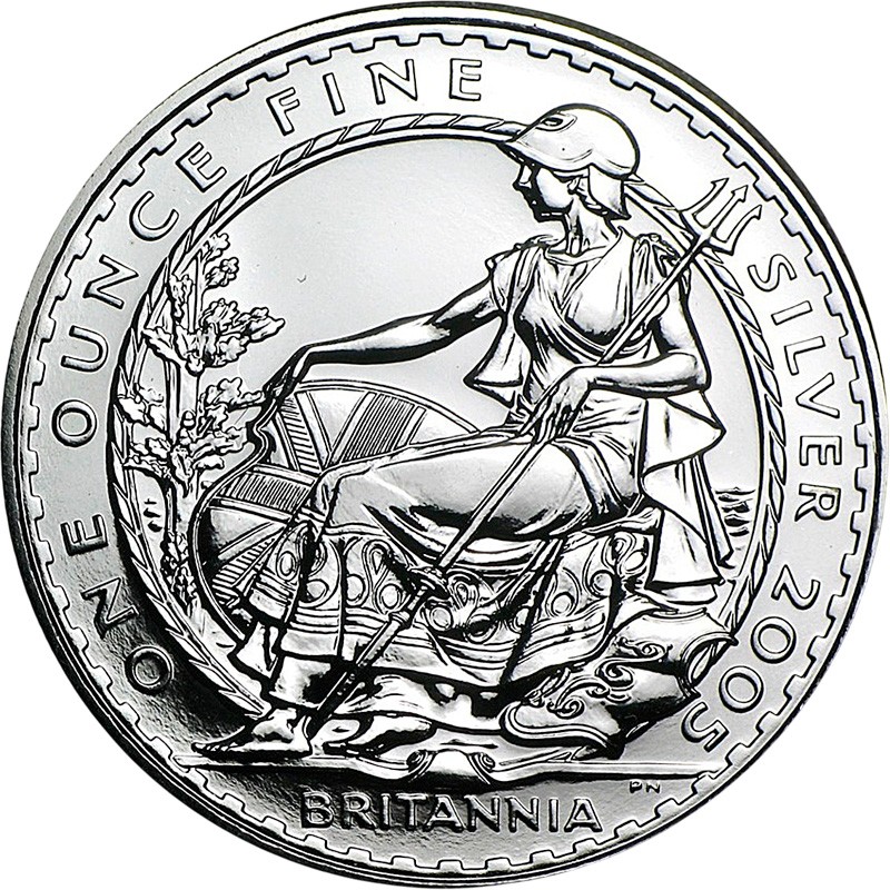 Серебряная монета Великобритании 
