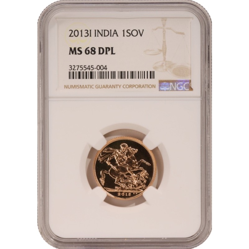 Золотая монета Великобритании 