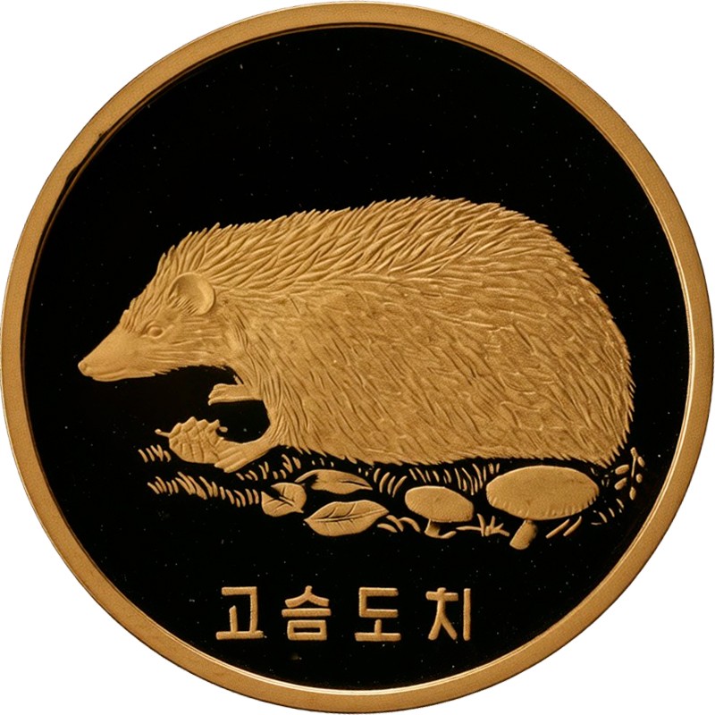 Золотая монета Северной Кореи 