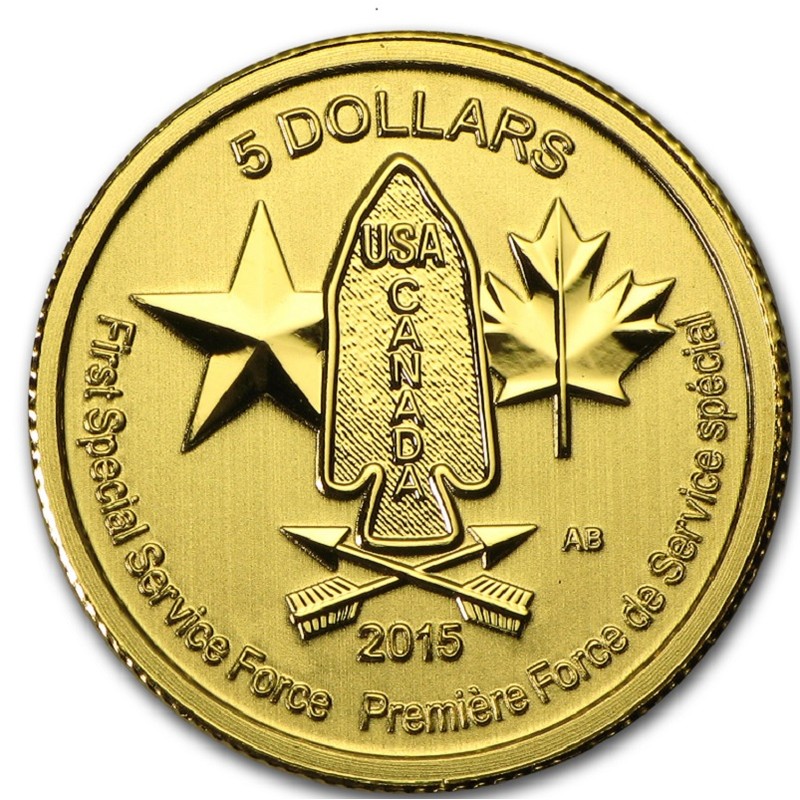 Золотая монета Канады 