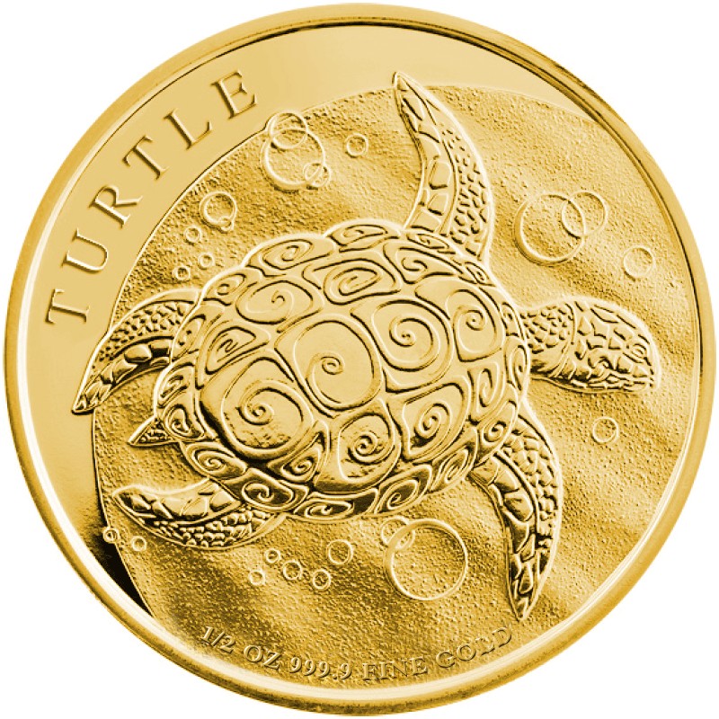 Золотая монета Ниуэ «Черепаха» 2014 г.в., 15.55 г чистого золота (проба 0.9999)