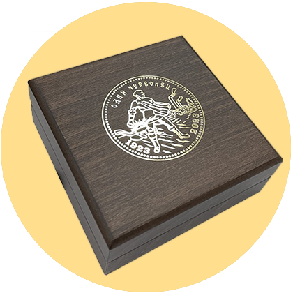 Футляр для монеты Золотой червонец «Сеятель» 2023 г.в.